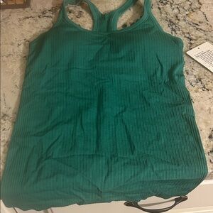 lululemon athletica Teal Ribbed Tank Top